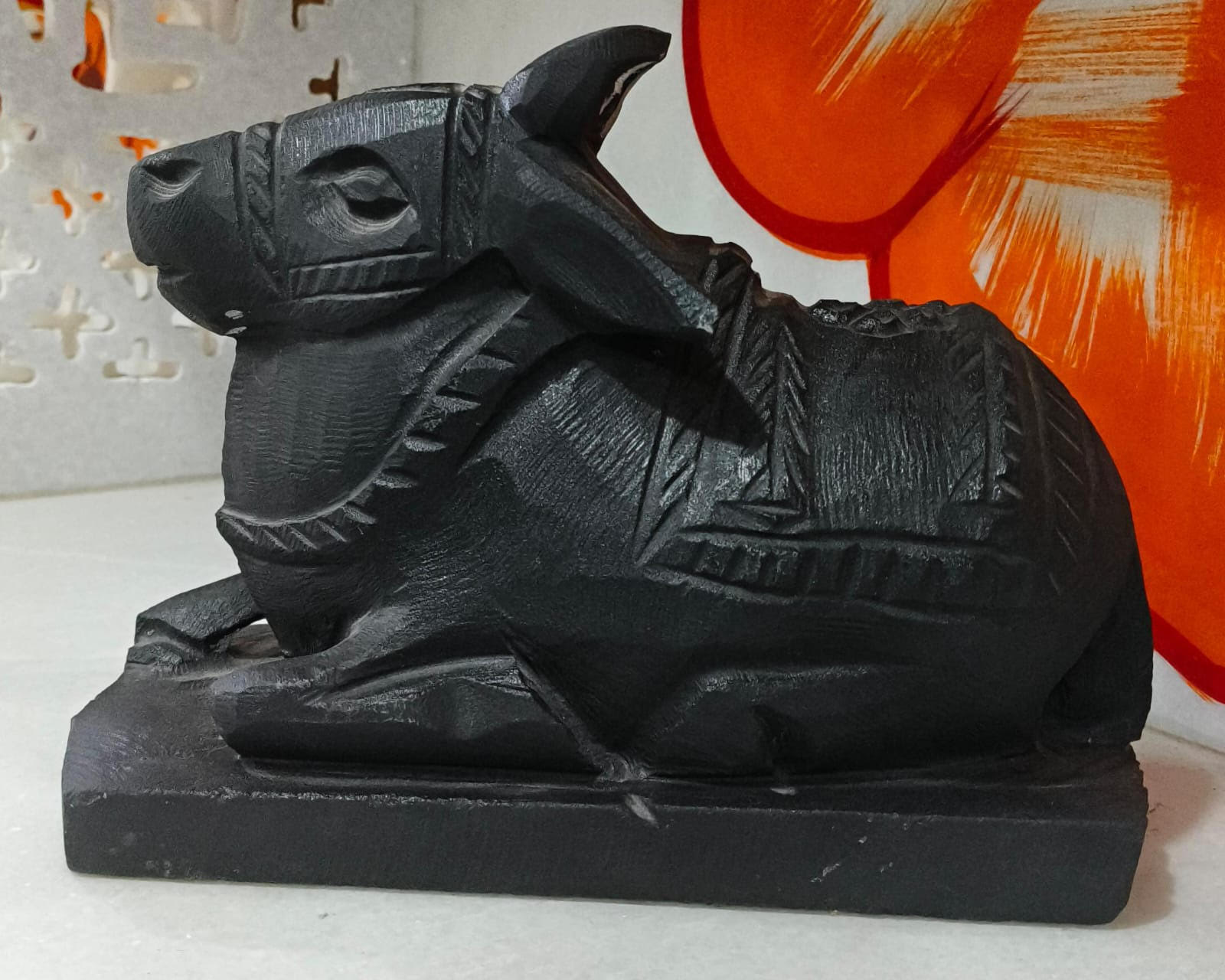 Black Nandi Bull Murti
