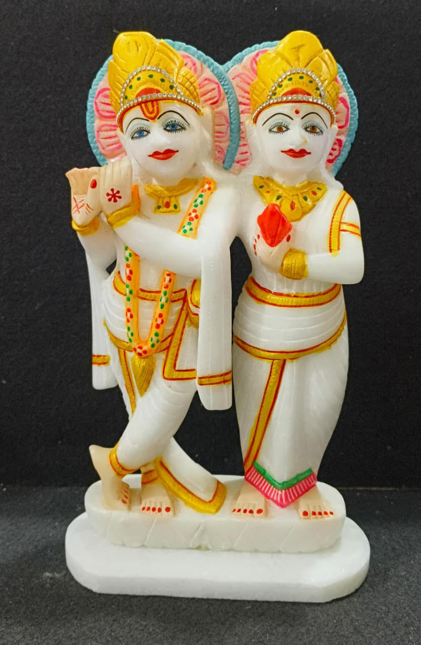 Hand-Painted Radha Krishna Murti